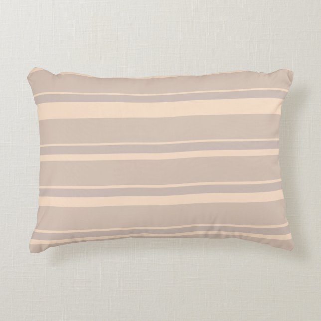 Beige Stripes Accent Kussen (Voorkant)