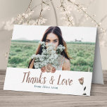 Beige, Stusty Roos Bat Mitzvah Hartelijk dank Kaart<br><div class="desc">Zeg bedankt met een elegante tuinfoto-kaart voor roos. ,  bloemontwerp kan naar een ander punt worden overgebracht en gepersonaliseerd. Perzik en beige rozen zijn een mooie aanvulling op je foto.</div>