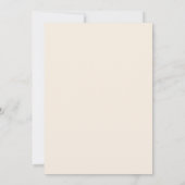 Beige Subtiele Vintage Bruiloft Kaart (Achterkant)