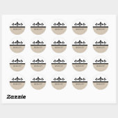Beige Swanky Fleur De Lis Stickers (Vel)