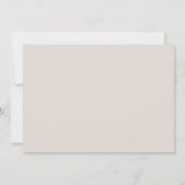Beige Swash Detail Invitation Kaart (Achterkant)