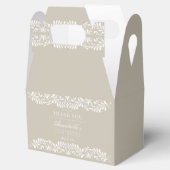 Beige Talavera Tegel Fiesta Doopdessert Bedankdoosjes (Geopend)