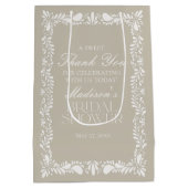 Beige Talavera Tegel Fiesta Vrijgezellenfeest Favo Medium Cadeauzakje (Achterkant)