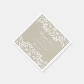 Beige Talavera Tegel Spaans Fiesta Baby shower Servet (Hoek)