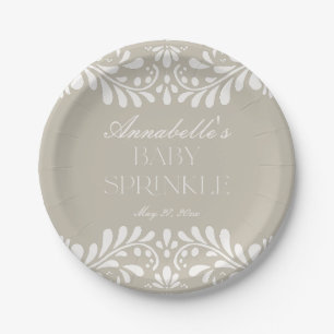 Beige Talavera Tegel Spaans Fiesta Baby Spinkle Papieren Bordje