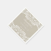 Beige Talavera Tegel Spaans Fiesta Baby Sprinkle Servet (Hoek)