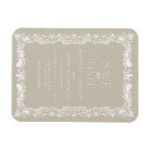 Beige Talavera Tegel Spaans Fiesta Save the Date Magneet (Horizontaal)