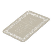 Beige Talavera Tegel Spaans Fiesta Save the Date Magneet (Linkerzijde)