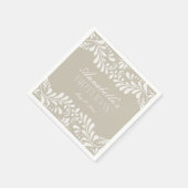 Beige Talavera Tegel Spaans Fiesta verjaardag Servet (Hoek)