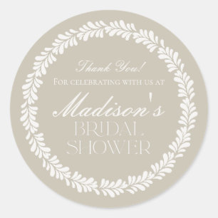 Beige Talavera Tegel Spaans Fiesta Vrijgezellenfee Ronde Sticker