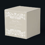 Beige Talavera-tegel Spaanse stijl feestelijke bru Bedankdoosjes<br><div class="desc">Iedereen houdt van een feestje! Deze verzameling is een neutrale mix van elegantie en cultureel erfgoed, geïnspireerd door de traditionele Mexicaanse Talavera-tegelpatronen. De delicate beige bloemenrand straalt verfijning en een vleugje feestelijke charme uit, waardoor het perfect is voor uw Spaanse of Mexicaanse themafeest. Of u nu een groot feest geeft...</div>