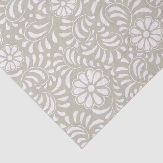 Beige Talavera-tegel Spaanse stijl Fiesta Tissuepapier (Detail)