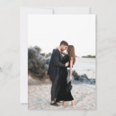 Beige Tan  Bewaar de datum Save The Date (Achterkant)