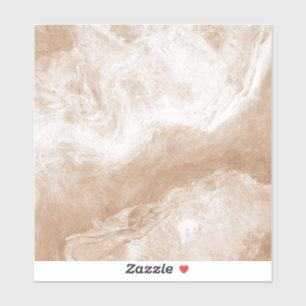 Beige Tan Brown White Marble Print Ceramic Tegel Sticker