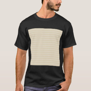 Beige Tan Colour Stripe Patroon. T-shirt