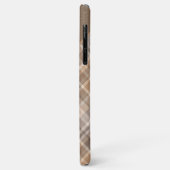 Beige Tan Lichtbruin Taupe Plaid Gingham Patroon Case-Mate iPhone Case (Achterkant/links)