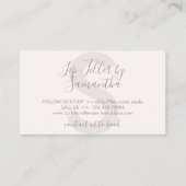 Beige Tann Cream Lip Filler Aftercare Instructions Visitekaartje (Voorkant)