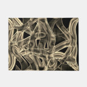 Beige tapvormige krommen, contrasterende hulplijne deurmat (Voorkant)