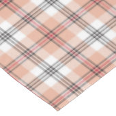 Beige Tartan Patroon Tafelkleed (Gekanteld)