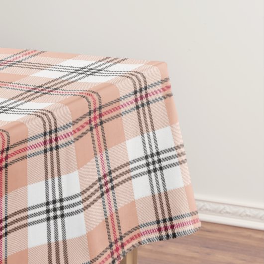 Beige Tartan Patroon Tafelkleed (Voorbeeld)