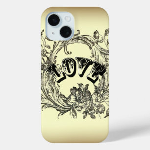 Beige  Tattoo Love Paris Mode iPhone 15 Case