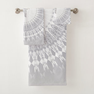Beige Taupe Olifant Mandala Bad Handdoek