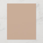 Beige taupe rozen groen boho bruiloft uitnodiging (Achterkant)