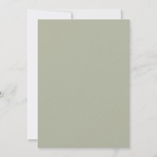 Beige taupe rozen pampas salie groen luxe bruiloft kaart (Achterkant)