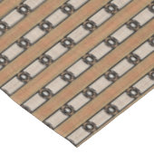 Beige Taupe Sinaasappel Brown Hip Orient Bali Art Tafelkleed (Gekanteld)