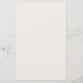 Beige Taupe Wavy Border menukaart (Achterkant)