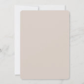 Beige Teddybeer Babyshower Uitnodiging (Achterkant)