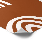 Beige/Terracotta Boho Rainbows Nursery Decor Poster (Hoek)