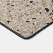 Beige Terrazzo Alla Venezia Textuur Abstract Bureaumat (Hoek)