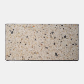 Beige Terrazzo Alla Venezia Textuur Abstract Bureaumat (Voorkant)