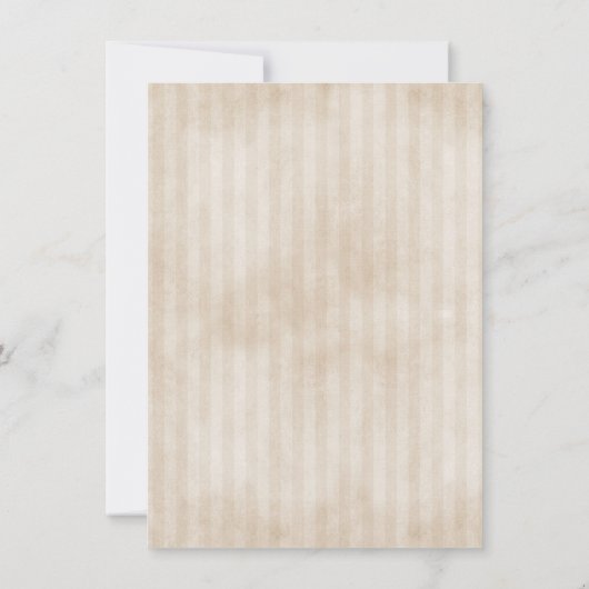 Beige Thanksgiving Pompoenen en Squash Dinner Kaart (Achterkant)