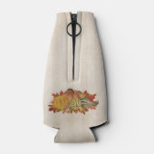 Beige Thanksgiving Pompoenen en Squash Flesjeskoeler (Achterkant)