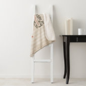 Beige Thanksgiving Pompoenen en Squash Sherpa Deken (In situ)