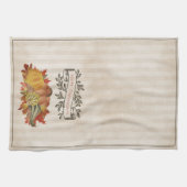 Beige Thanksgiving Pompoenen en Squash Theedoek (Horizontaal)