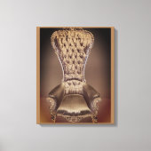 Beige Throne Canvas Afdruk (Voorkant)