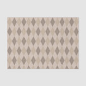 Beige Tones Argyle Patroonpapier Tissuepapier (Voorkant)