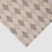 Beige Tones Argyle Patroonpapier Tissuepapier (Detail)