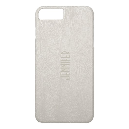 Beige Tones Faux Leather Kijk uit Case-Mate iPhone Case (Achterkant)