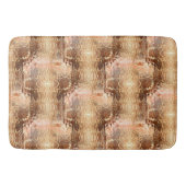 Beige tot bruin, gehammerd gebogen glas, herhaald badmat (Voorkant)