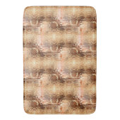 Beige tot bruin, gehammerd gebogen glas, herhaald badmat (Voorkant Verticaal)