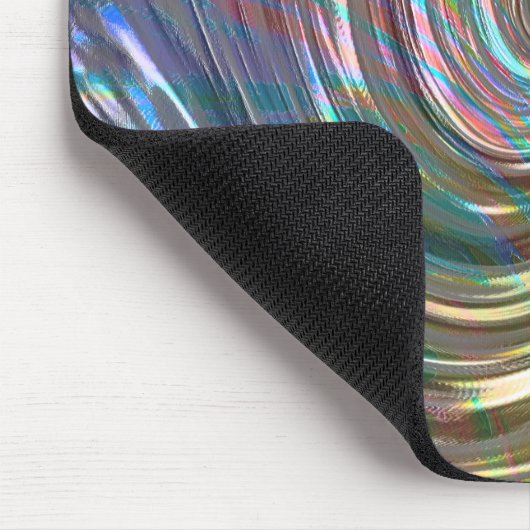 Beige tot lichtpaarse parelmoer of metaalachtige w muismat (Hoek)