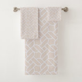 Beige Touwpatroon Handdoek (Insitu)