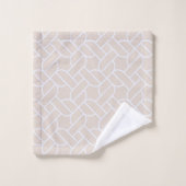 Beige Touwpatroon Handdoek (Wasdoekje)
