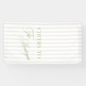 Beige Trouwbanner Spandoek (Horizontaal)
