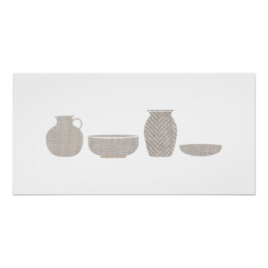 Beige Vaas Kunst  Perfect Poster (Voorkant)