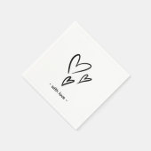 Beige Valentijnsdag Napkins Servet (Hoek)